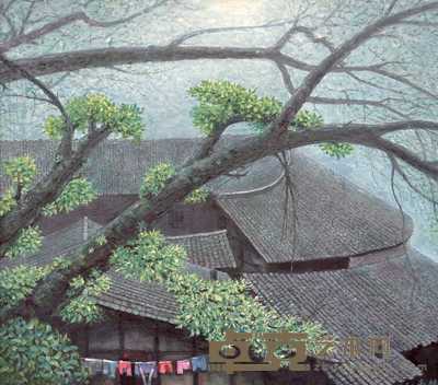 高林 《黄桷老宅》 70×79cm